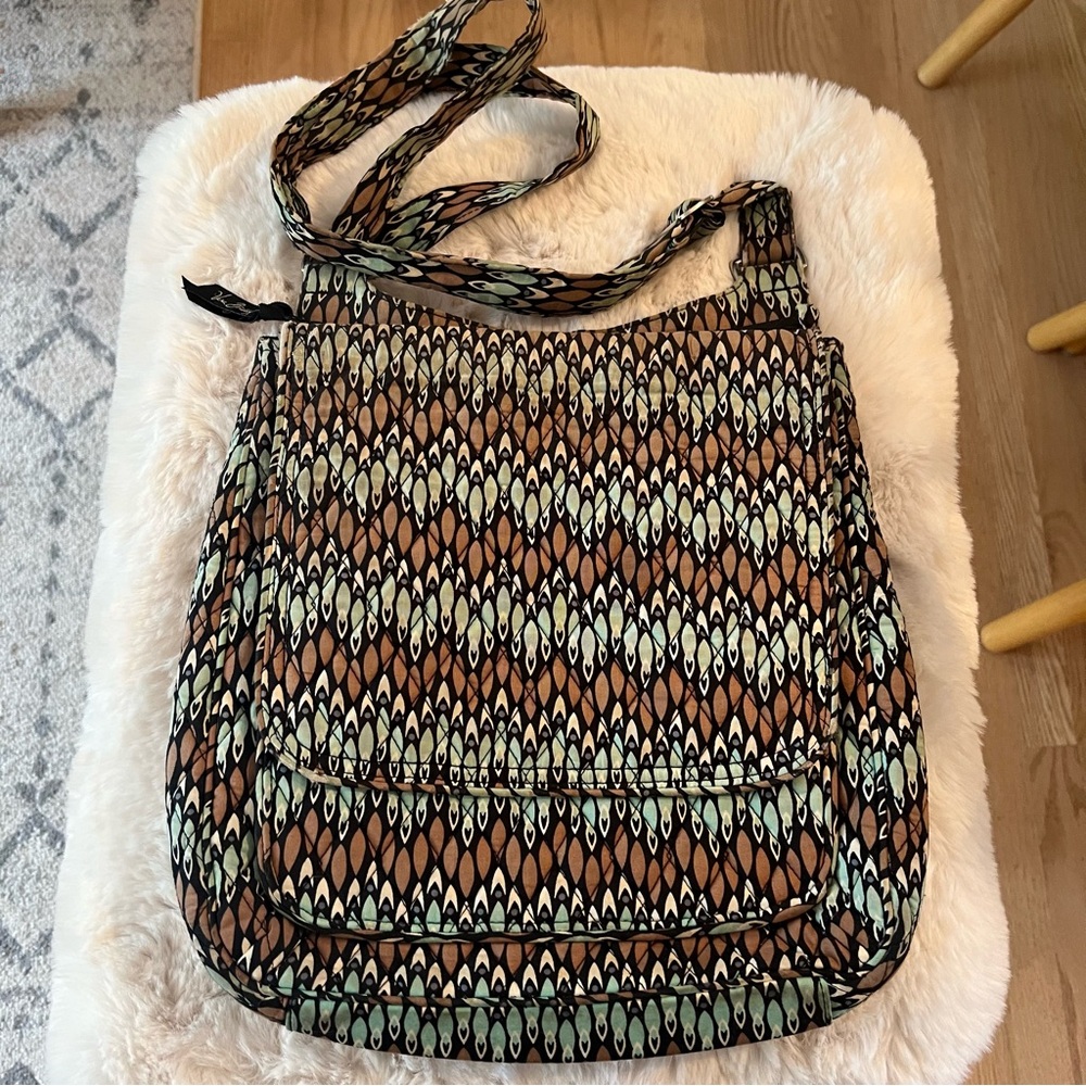 Vera Bradley crossbody “messenger” quilted bag